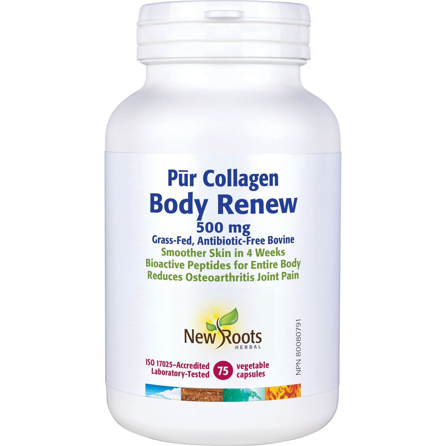 New Roots Pur Collagen Body Renew 75 Veg Caps