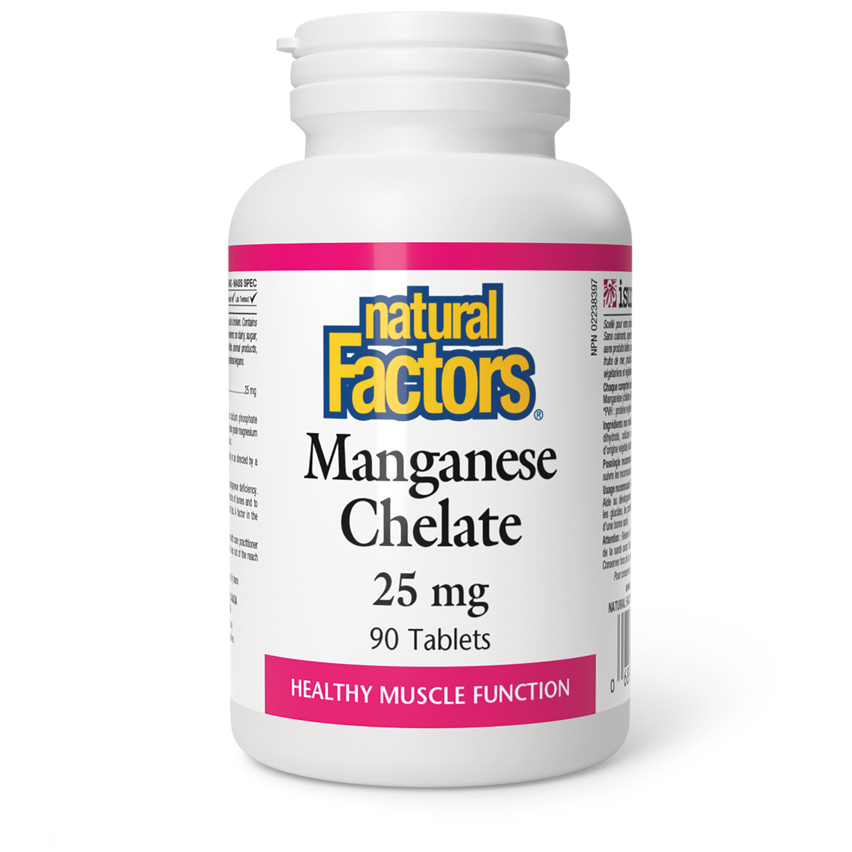 Natural Factors Manganese Chelate 90 Tablets