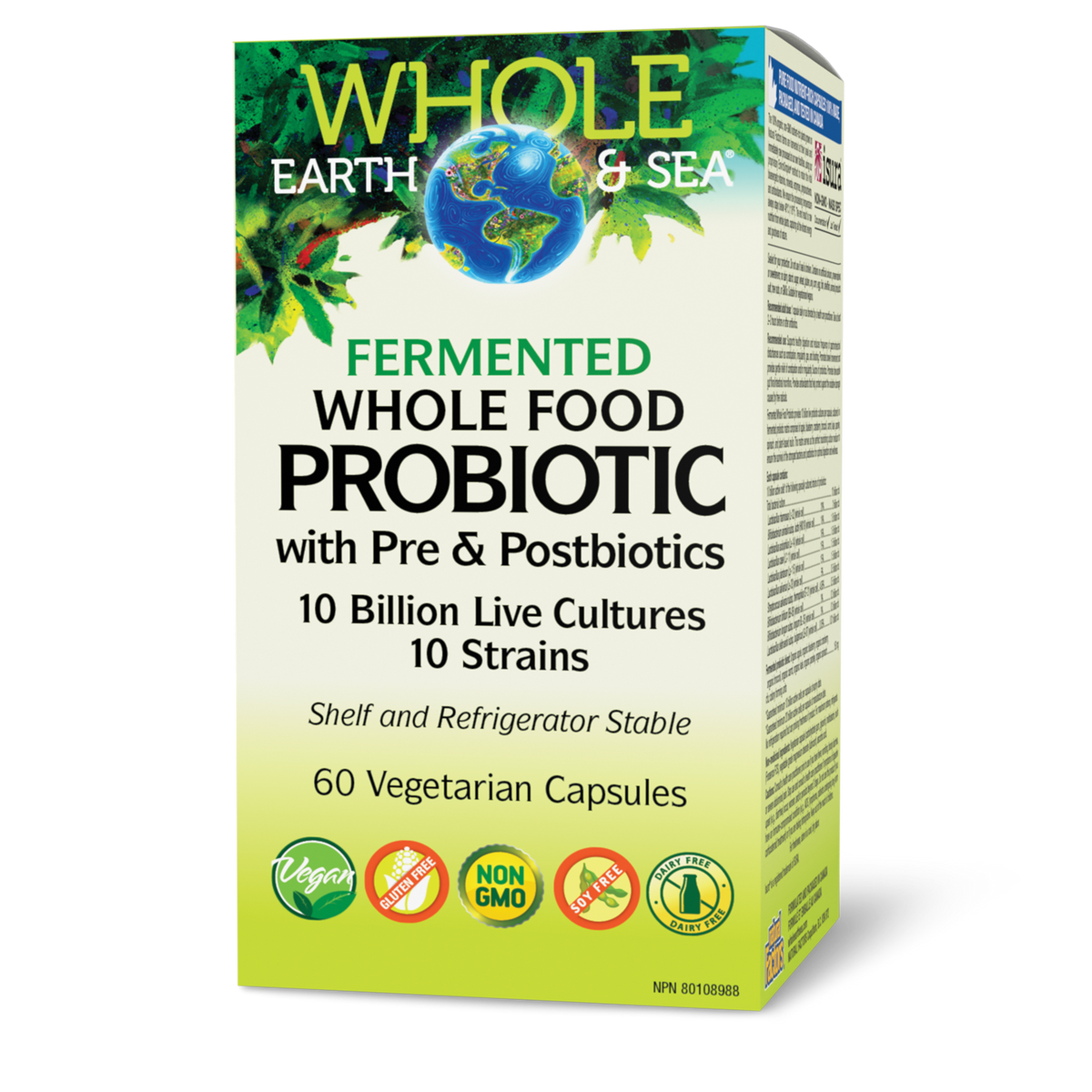 Fermented Whole Food Probiotic 10 Billion, Whole Earth & Sea