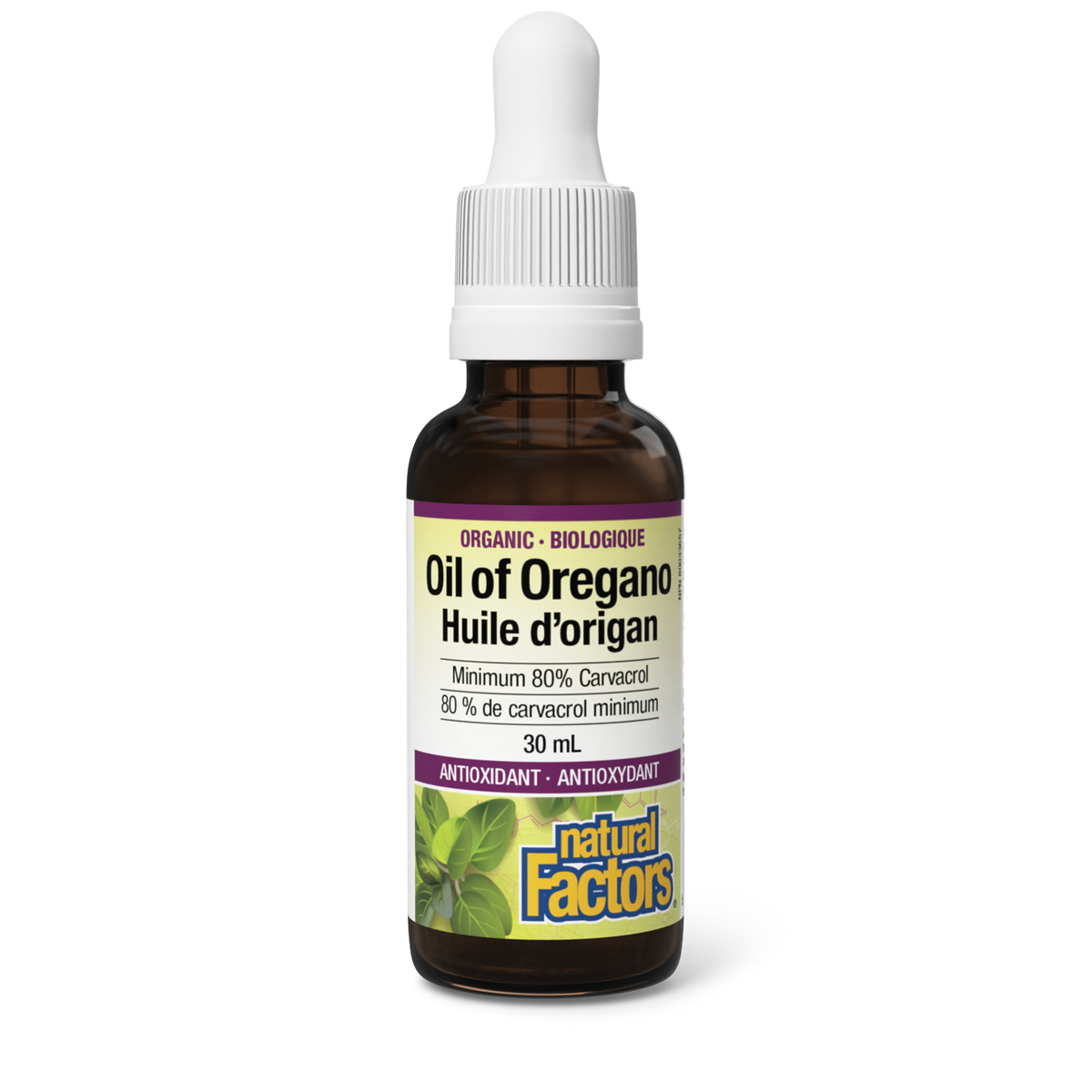 Natural Factors Oil of Oregano Organic 30 ml