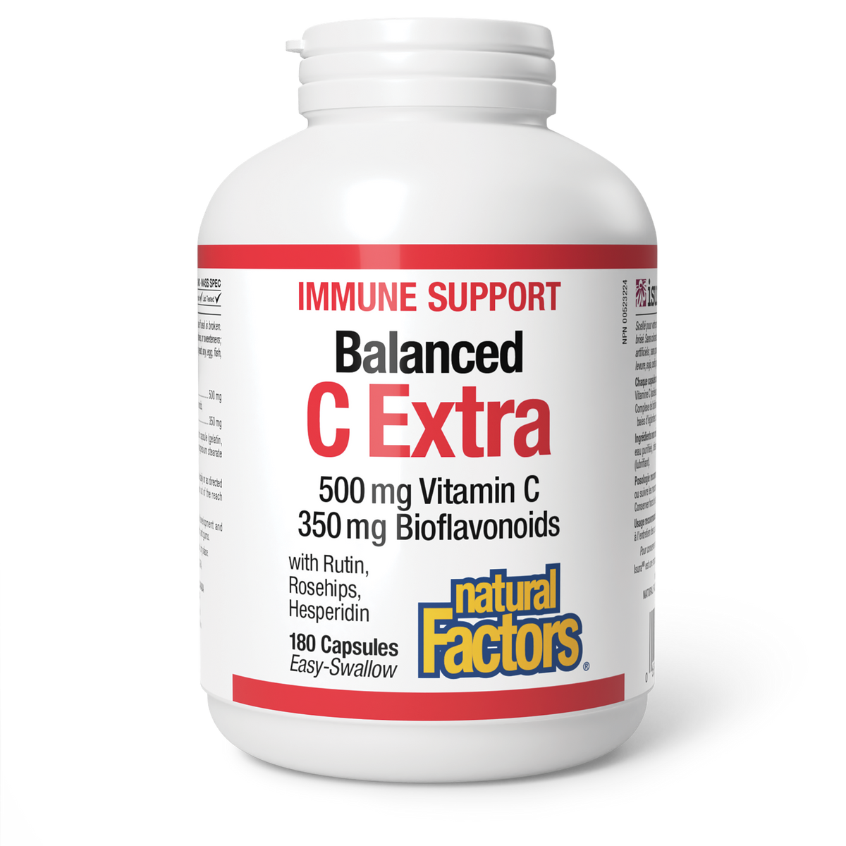 Balanced C Extra with Rutin, Rosehips, Hesperidin 500 mg/350 mg 180 Capsules