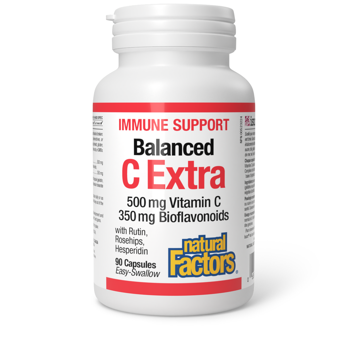 Balanced C Extra with Rutin, Rosehips, Hesperidin 500 mg/350 mg 90 Capsules