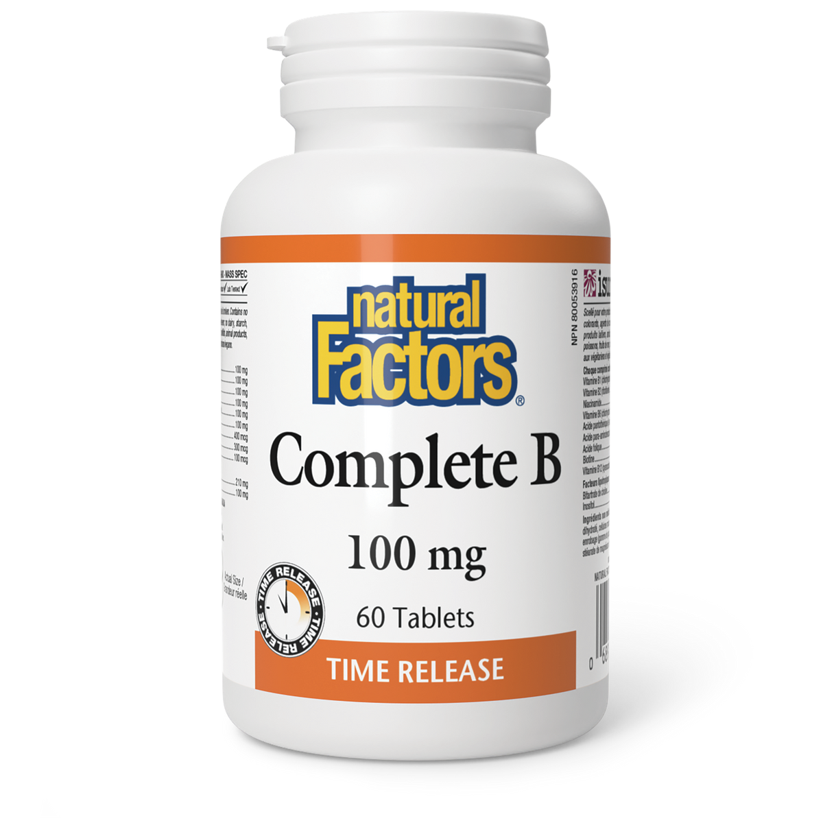 Natural Factors Complete B Time Release 60 Tablets