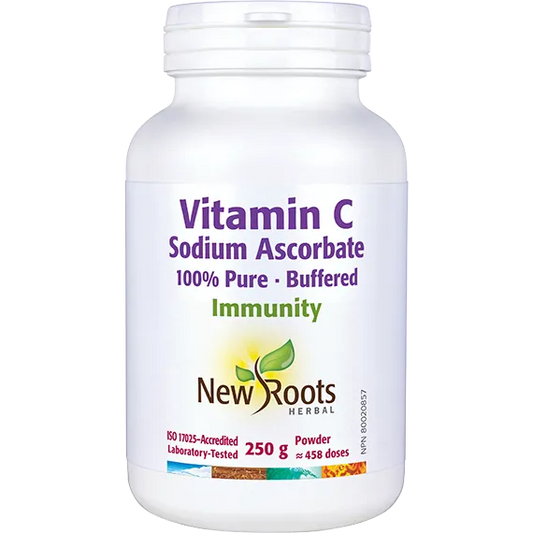 New Roots Herbal Vitamin C Sodium Ascorbate 250 g Powder