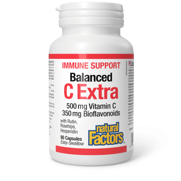 Balanced C Extra with Rutin, Rosehips, Hesperidin 500 mg/350 mg 90 Capsules