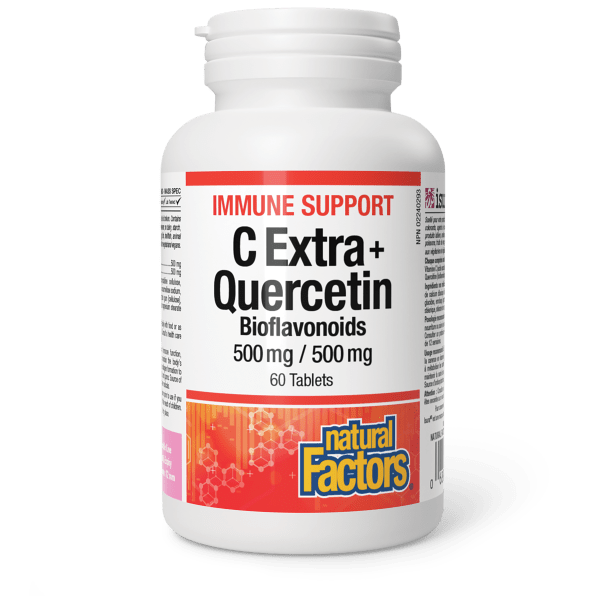 Natural Factors  C Extra + Quercetin Bioflavonoids 500 mg/500 mg 60 Tablets