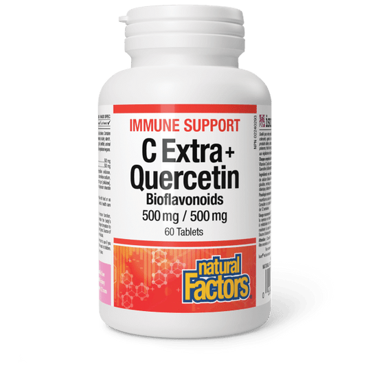 Natural Factors  C Extra + Quercetin Bioflavonoids 500 mg/500 mg 60 Tablets