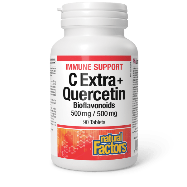 Natural Factors  C Extra + Quercetin Bioflavonoids 500 mg/500 mg 90 Tablets
