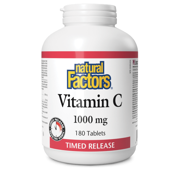 Natural Factors Vitamin C Time Release 1000 mg 180 Tablets