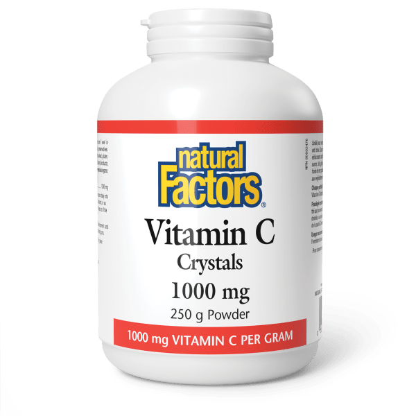 Natural Factors Vitamin C Crystals 1000 mg 250 g Powder