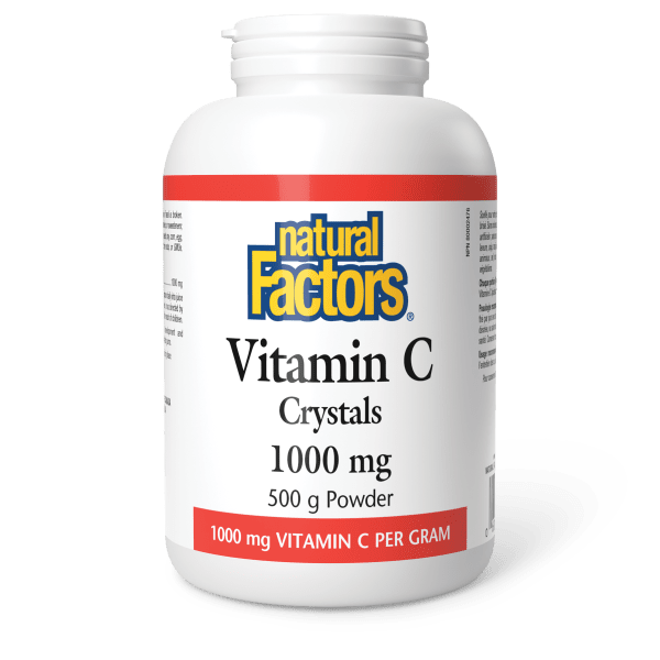 Natural Factors Vitamin C Crystals 1000 mg 500 g Powder
