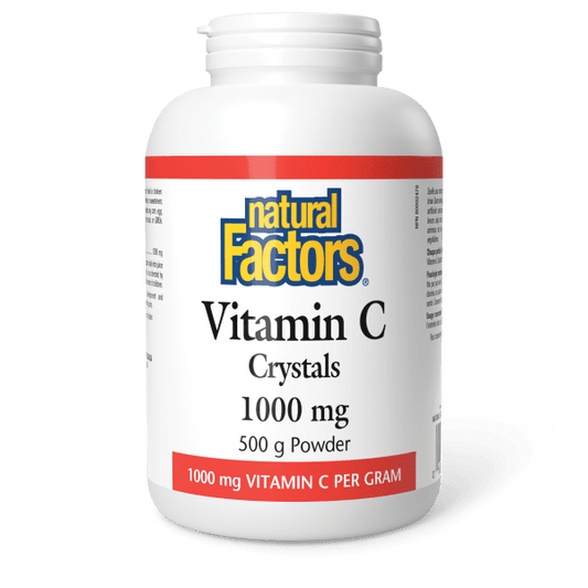 Natural Factors Vitamin C Crystals 1000 mg 500 g Powder