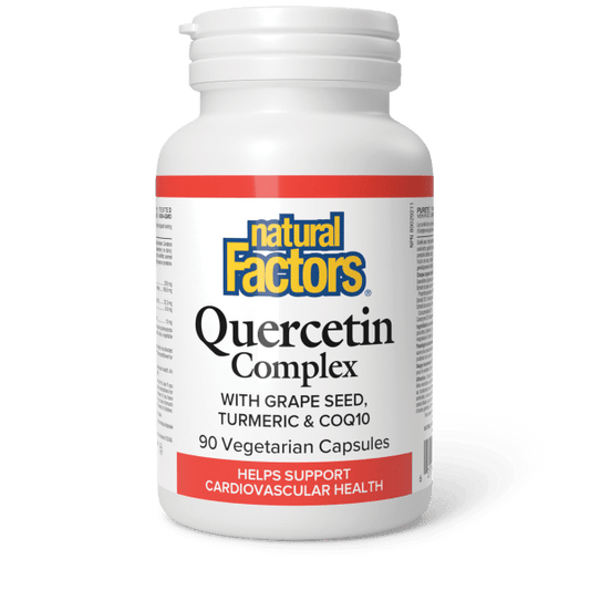 Natural Factors Quercetin Complex with Grape Seed, Turmeric & CoQ10 90 Capsules