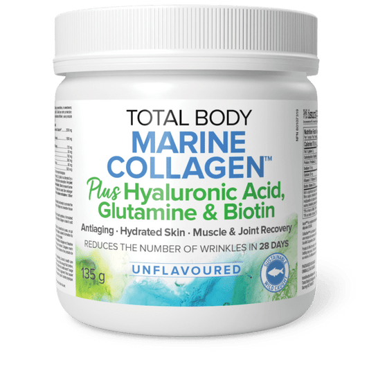 Total Body Marine Collagen Plus Hyraluronic Acid, Unflavoured Powder 135gr