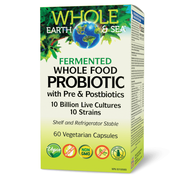 Fermented Whole Food Probiotic 10 Billion, Whole Earth & Sea