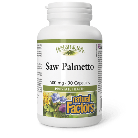 Natural Factors Saw Palmetto 500 mg, HerbalFactors