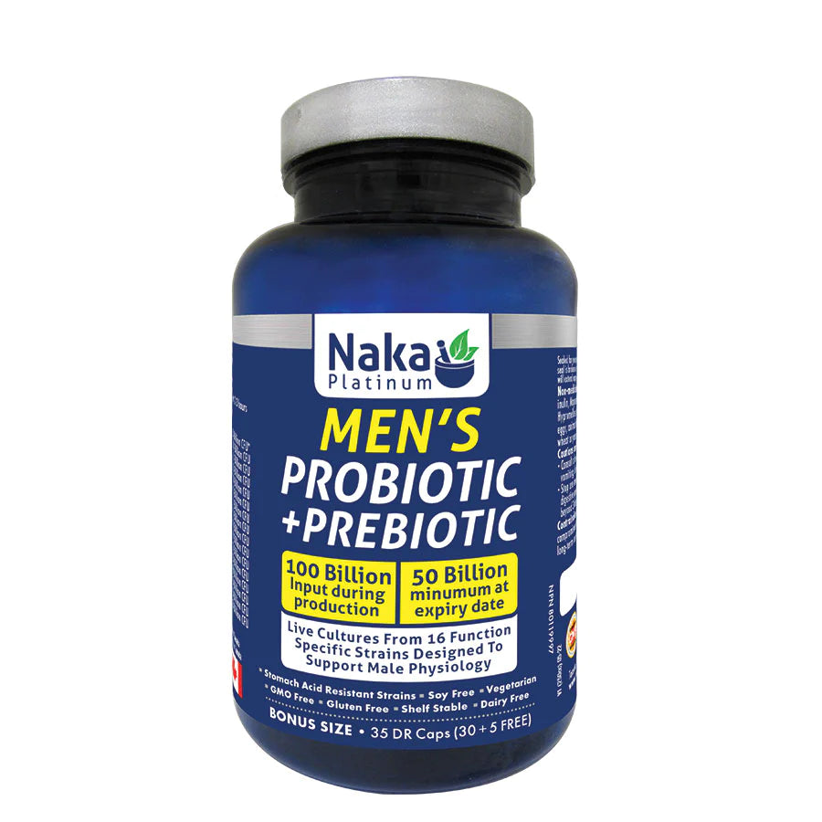 Naka (Bonus Size) Platinum Men's Probiotic + Prebiotic - 35 DR caps