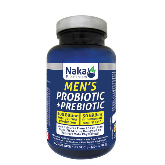 Naka (Bonus Size) Platinum Men's Probiotic + Prebiotic - 35 DR caps