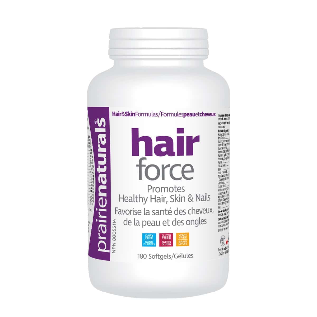 Prairie Naturals Hair-Force 180 Softgels