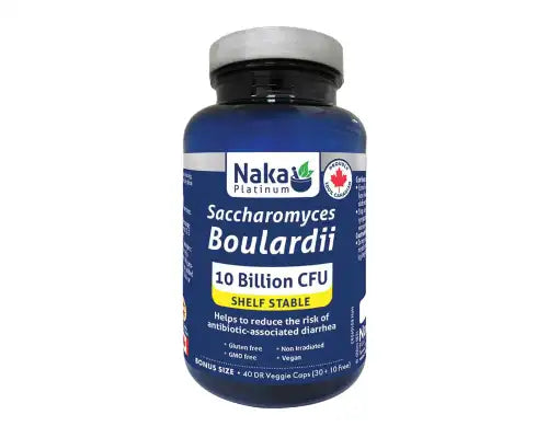 Naka (Bonus Size) Platinum Saccharomyces Boulardii - 40 DR vcaps