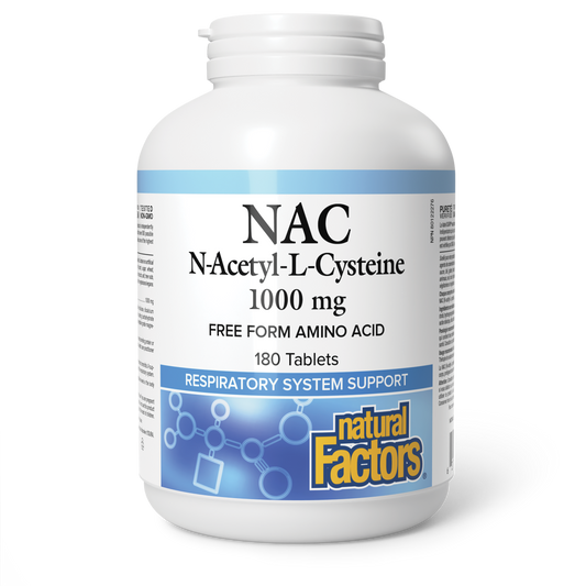 Natural Factors NAC N-Acetyl L-Cysteine 180 Tablet