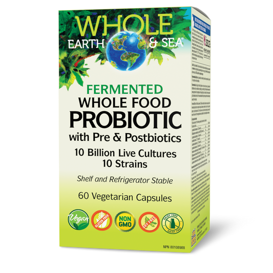 Fermented Whole Food Probiotic 10 Billion, Whole Earth & Sea