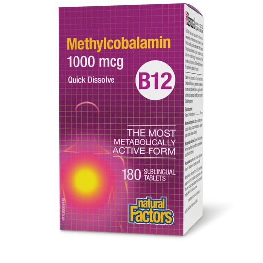 Natural Factors B12 Methylcobalamin Sublingual 180