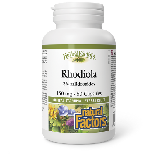 Natural Factors Rhodiola 60 Capsules