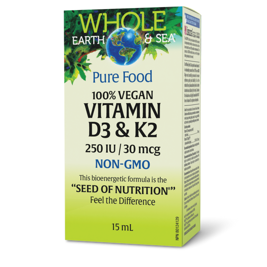 Whole Earth &Sea 100% Vegan Vitamin D3 & K2 15 ml