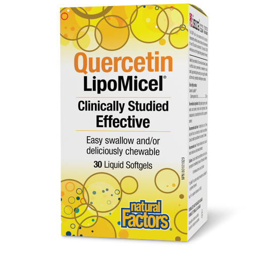 Natural Factors, Quercetin LipoMicel Matrix, 250 mg, 30 Liquid Softgels