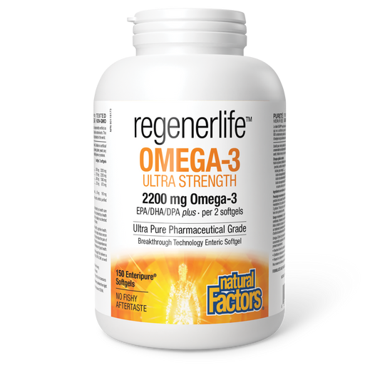 Natural Factors RegenerLife Omega 3 150 Softgels