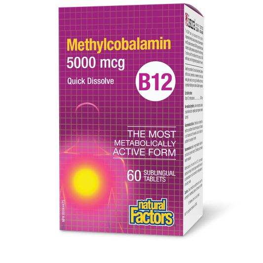 Natural Factors B12 Methylcobalamin 60 Sublingual