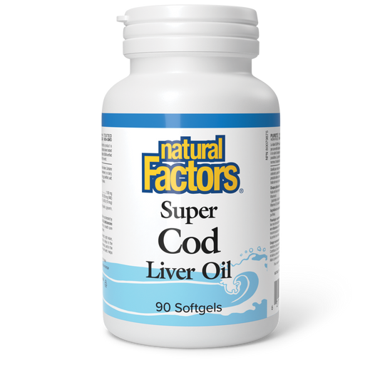 Natural Factors Super Cod Liver Oil 90 Softgels