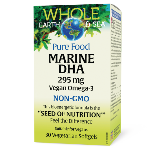 Natural Factors Whole Earth and Sea Marine DHA 30