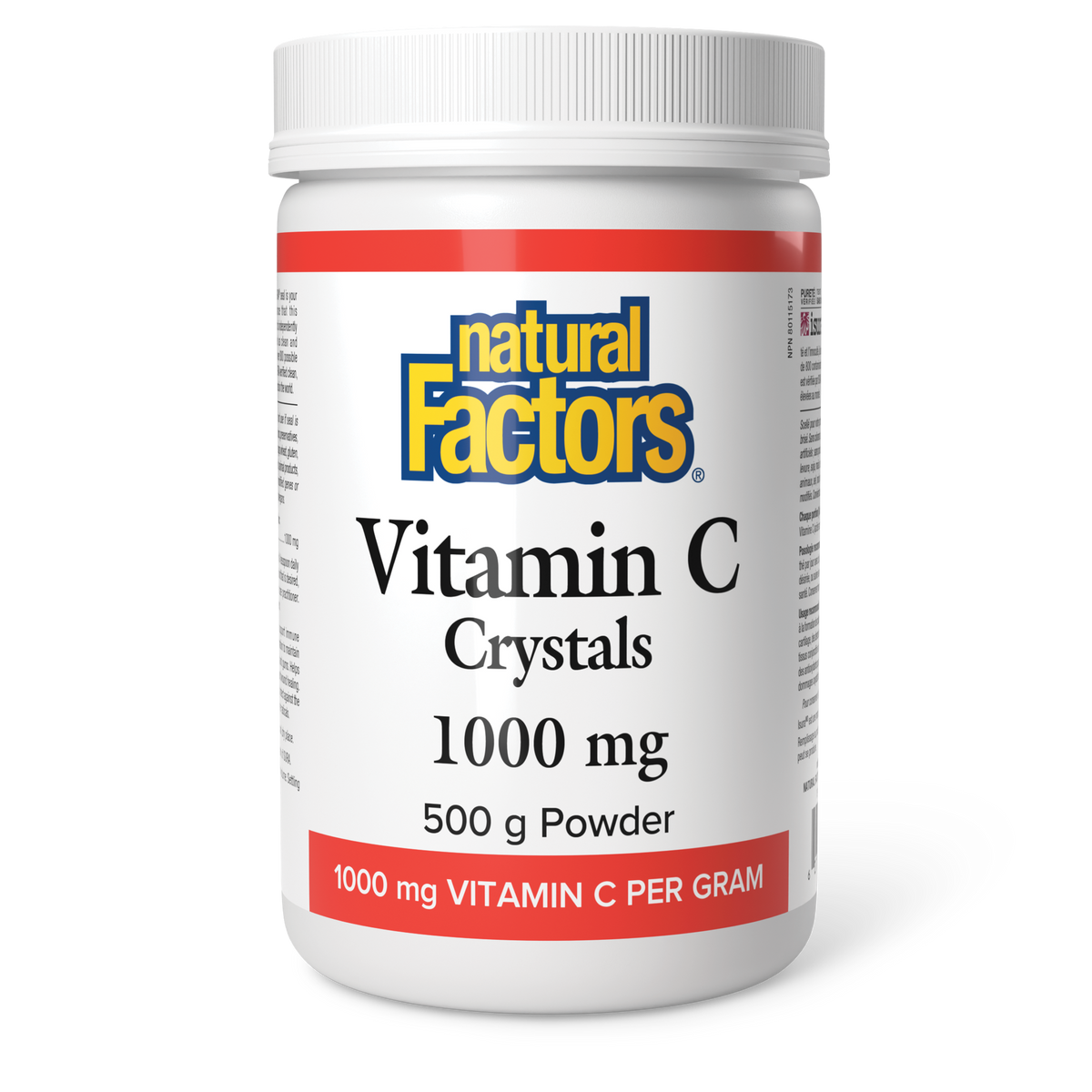 Natural Factors Vitamin C Crystals 1000 mg 500 g Powder