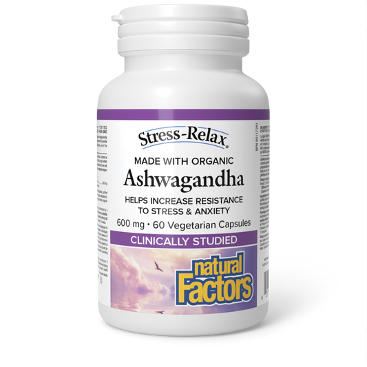Natural Factors Stress-Relax Ashwagandha 60 Veg Ca