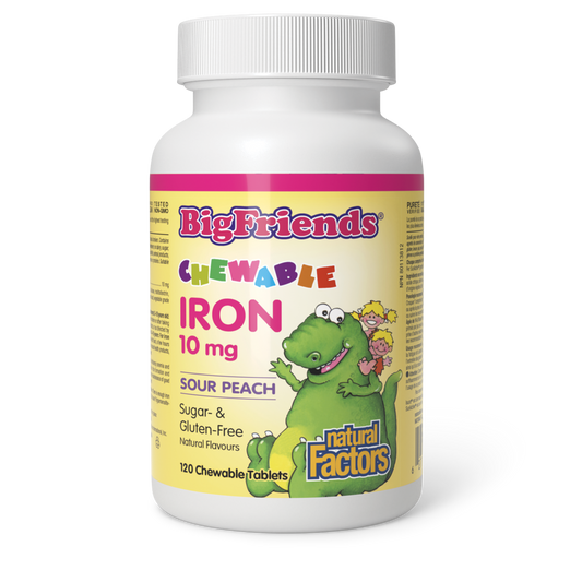 Big Friends Chewable Iron 10mg Sour Peach 120 Chew