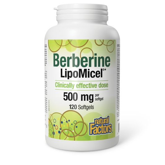 Natural Factors Berberine Lipomicel 120 Softgels