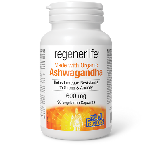 Natural Factors RegenerLife Ashwagandha 90 Veg Cap