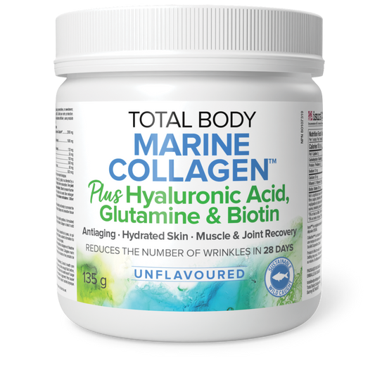 Total Body Marine Collagen Plus Hyraluronic Acid, Unflavoured Powder 135gr