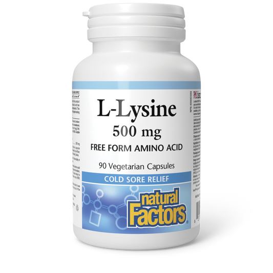 Natural Factors L-Lysine 90 Tablets