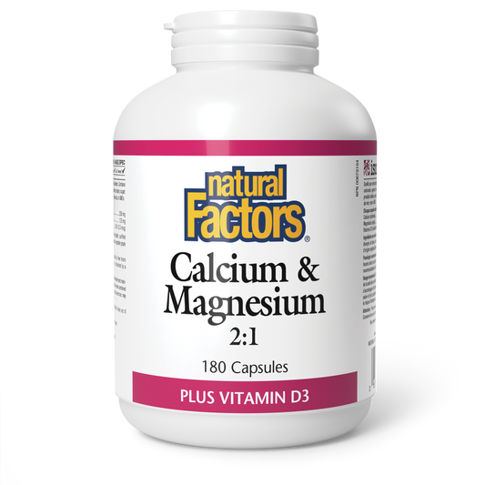 Natural Factors Calcium & Magnesium 2:1 180 Capsul