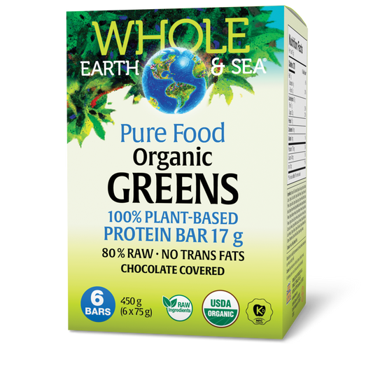 Whole Earth & Sea Pure Food Organic Greens Bars 6
