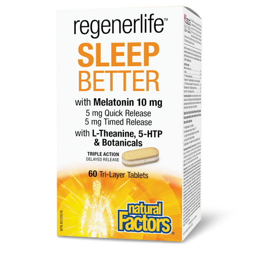 Natural Factors RegenerLife Sleep Better 80 Tablet