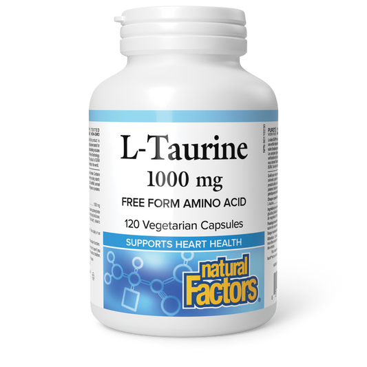 Natural Factors L-Taurine 1000mg 120 Veg Caps