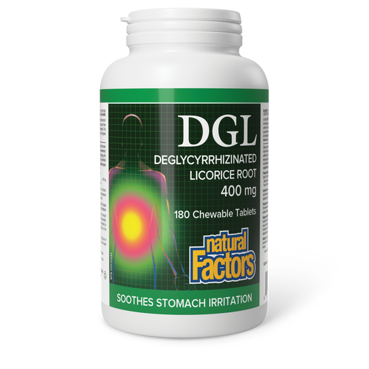 Natural Factors DGL 180 Chewables