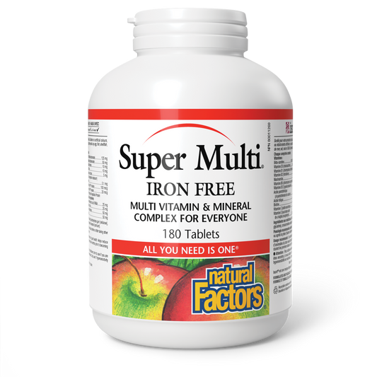 Natural Factors Super Multi Iron-Free 180 Tablets