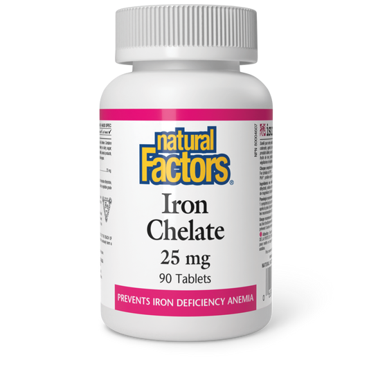 Natural Factors Iron Chelate 90 Tablets