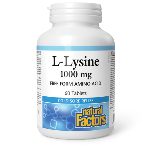 Natural Factors L-Lysine 60 Tablets