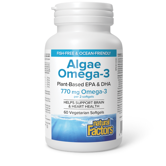 Natural Factors Algae Omega 3 60 Softgels